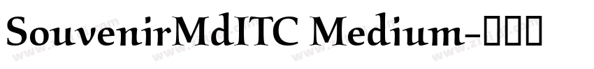 SouvenirMdITC Medium字体转换